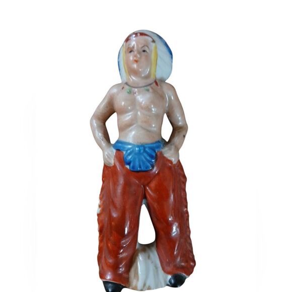 VTG Native American Indian Chief Porcelain 1950 Japan Stamped - Picture 1 of 6